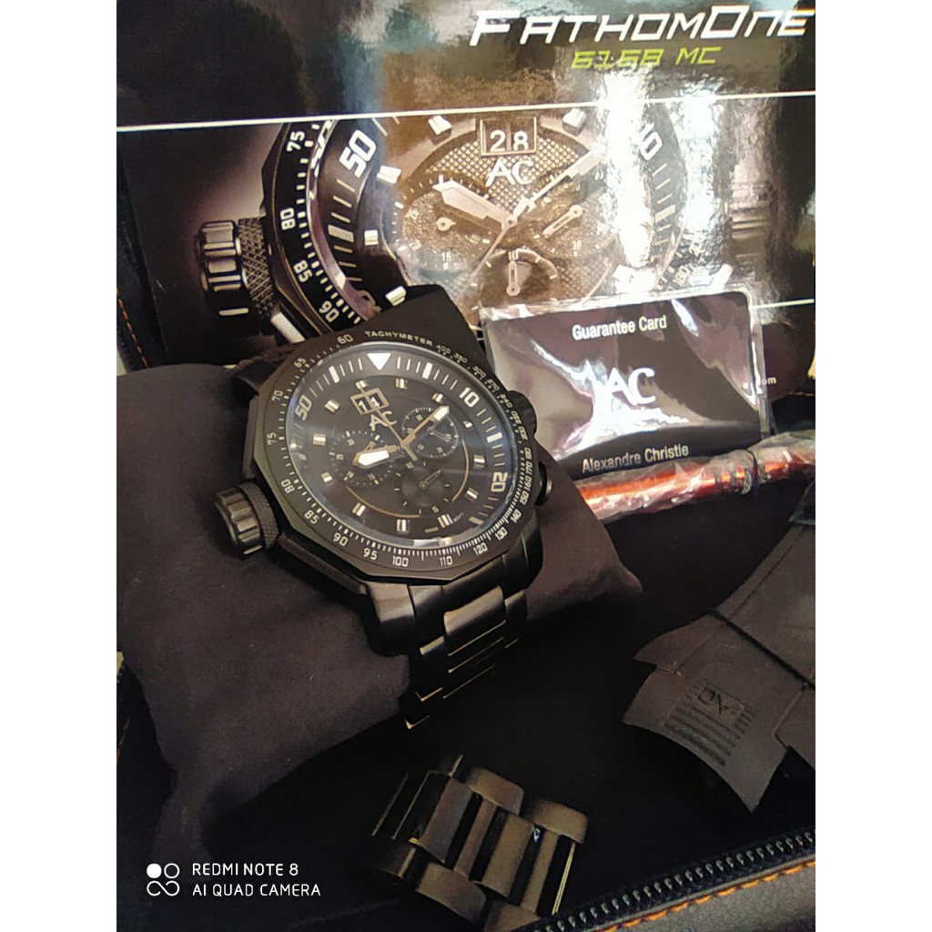 Alexander Christie Fathom One, AC 6168 MC limited, Full Black, Preloved, Kondisi 99,9%, Like New