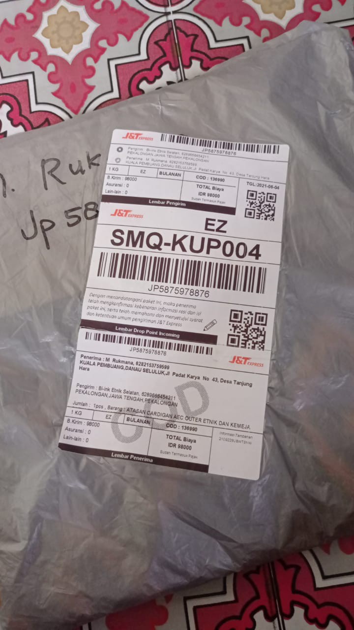 Atasan Cardigan Aec Outer Etnik Dan Kemeja Batik Ethnic Motif Tenun Caraka Bl4-wong