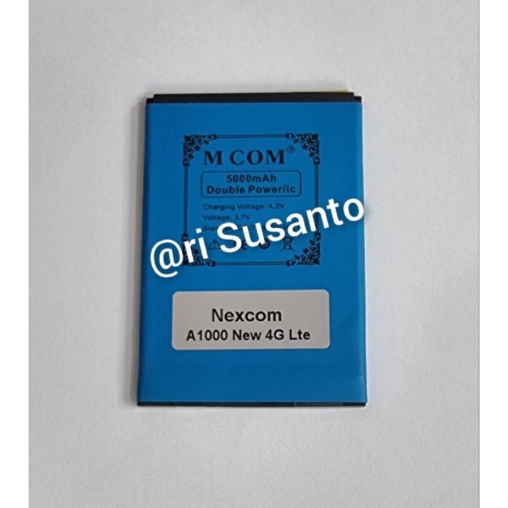 Baterai MCOM for Nexcom A1000 New 4G Lte Double Power 5000mAh batere batre batrai battery