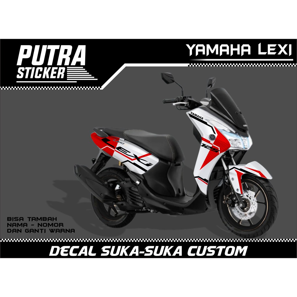 Sticker Decal Yamaha Lexi FULL BODY, sticker lexi