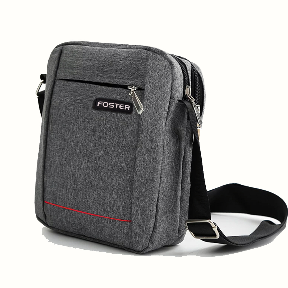 Promo 10 Hari!! Tas Selempang Pria dan Wanita Original Foster Crossbody Bag - Grey