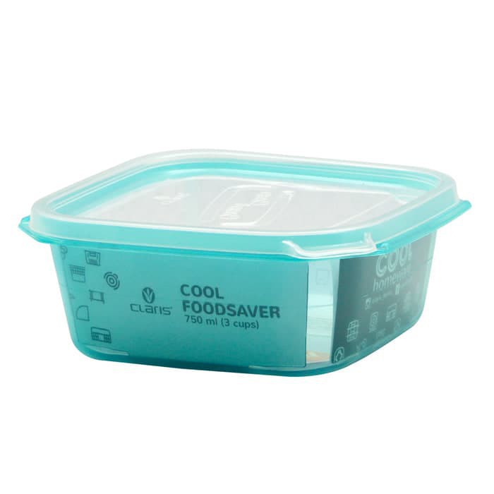 CLARIS 2727 Lunch Box Food saver Segi Kotak Makan Plastik 750 ml 750ml