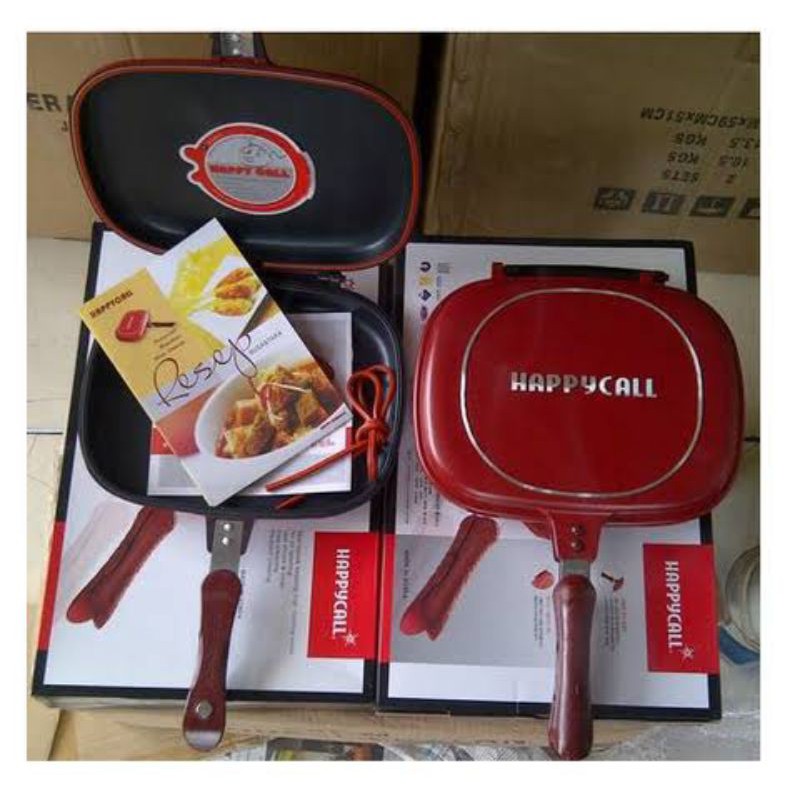 HAPPY CALL 32 CM Panci teflon double pan bisa tuk alat panggang grill