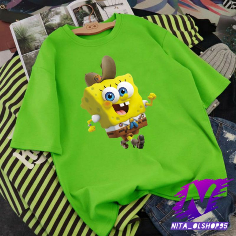 baju Spongebob kaos anak kartun Spongebob kecil