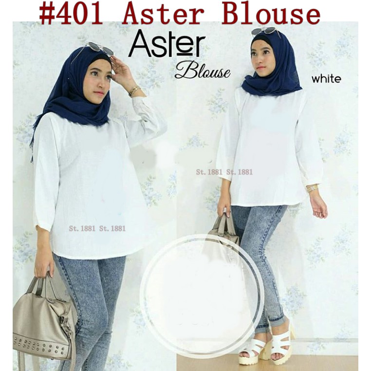 Aster Blouse size S/M/L dan jumbo size 7xl