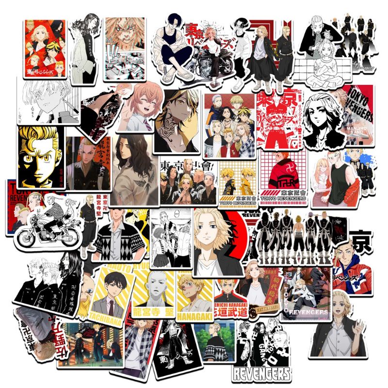 

50 pcs Sticker / Stiker / Tempelan Anime Tokyo Revengers A
