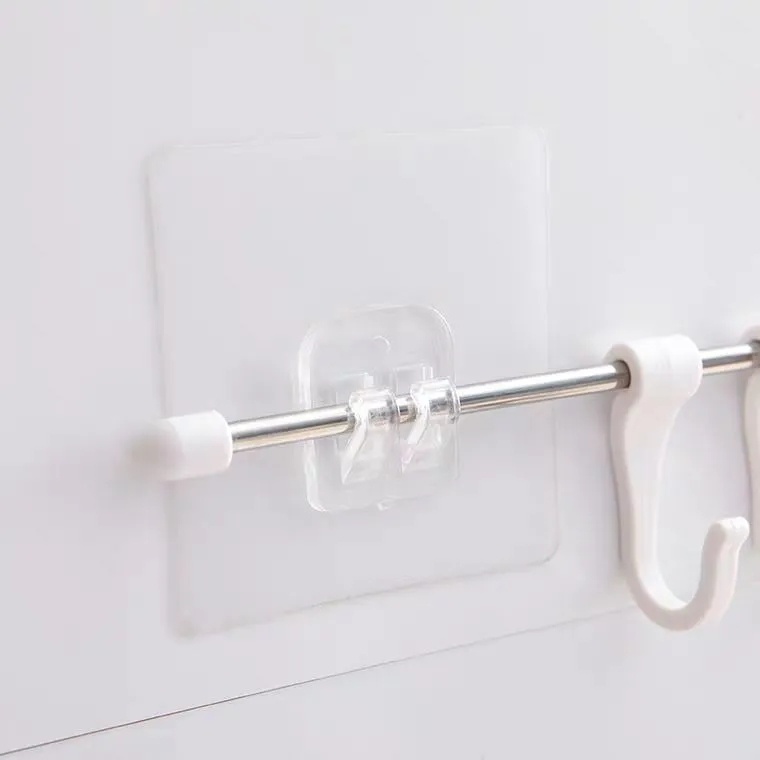 Double-sided Adhesive Wall Hooks for Hanging Racks / Seamless Under Wire Shelf Rack  Hanger Holder Storage Hooks