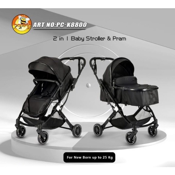 Stroller Pacific K8800 2in1 Bisa Hadap Ibu Kereta Bayi Pasific