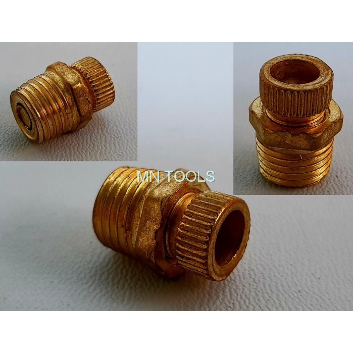 TUTUP PEMBUANGAN AIR TABUNG KOMPRESOR Baut Tutup Nepel Kuningan