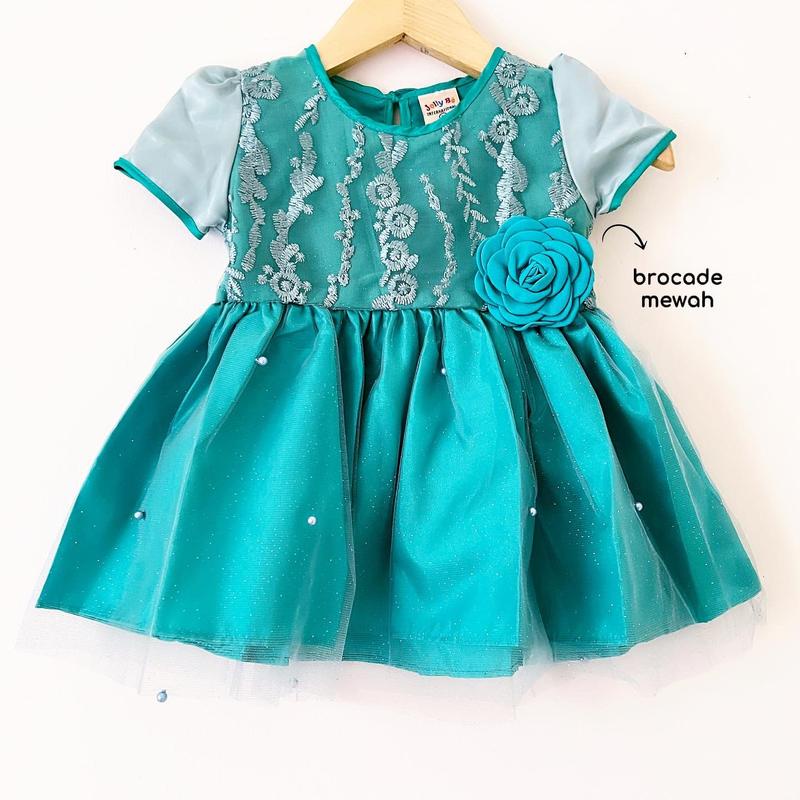 Dress Pesta Kondangan Ulang Tahun Mewah Lucu Bayi Anak Perempuan Cewek Terlaris Kode 10 Babeebabyshop