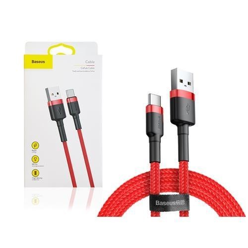 Kabel Data Tipe C Baseus Cafule Cable for Type C 3A 1M