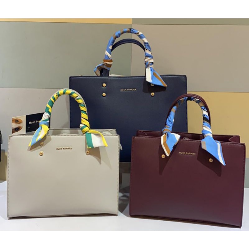 Sale Tas wanita hush puppies cube top handle medium