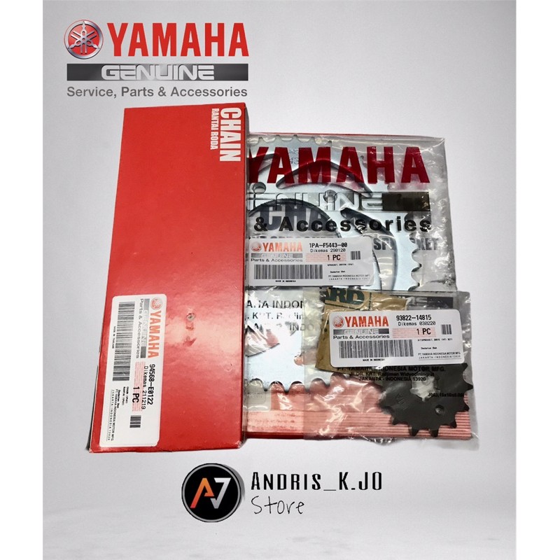 GIR GEAR SET GEARSET VIXION LIGHTNING 2013-2014 ASLI ORIGINAL ORI YAMAHA