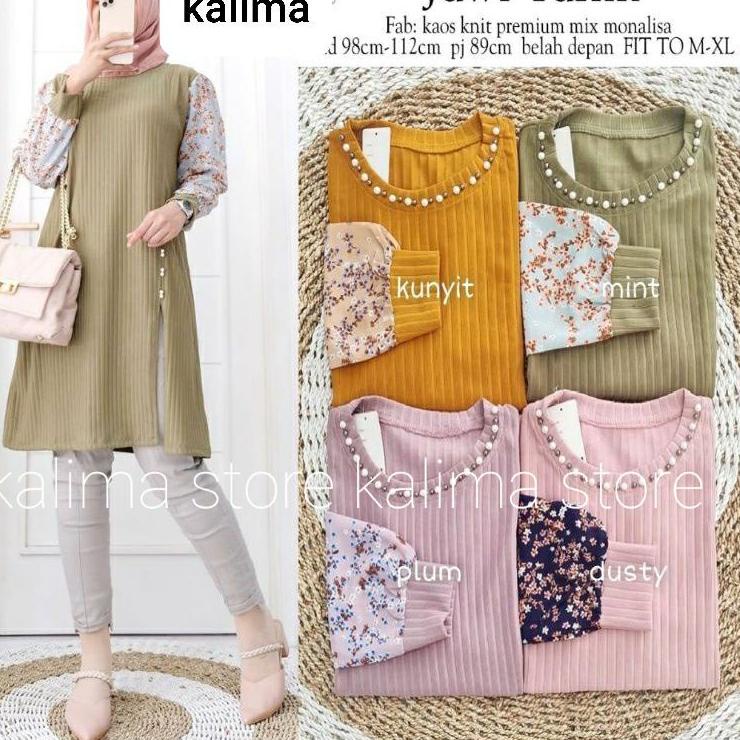 Sale tunik import terbaru 2022/baju tunik wanita aplikasi mutiara