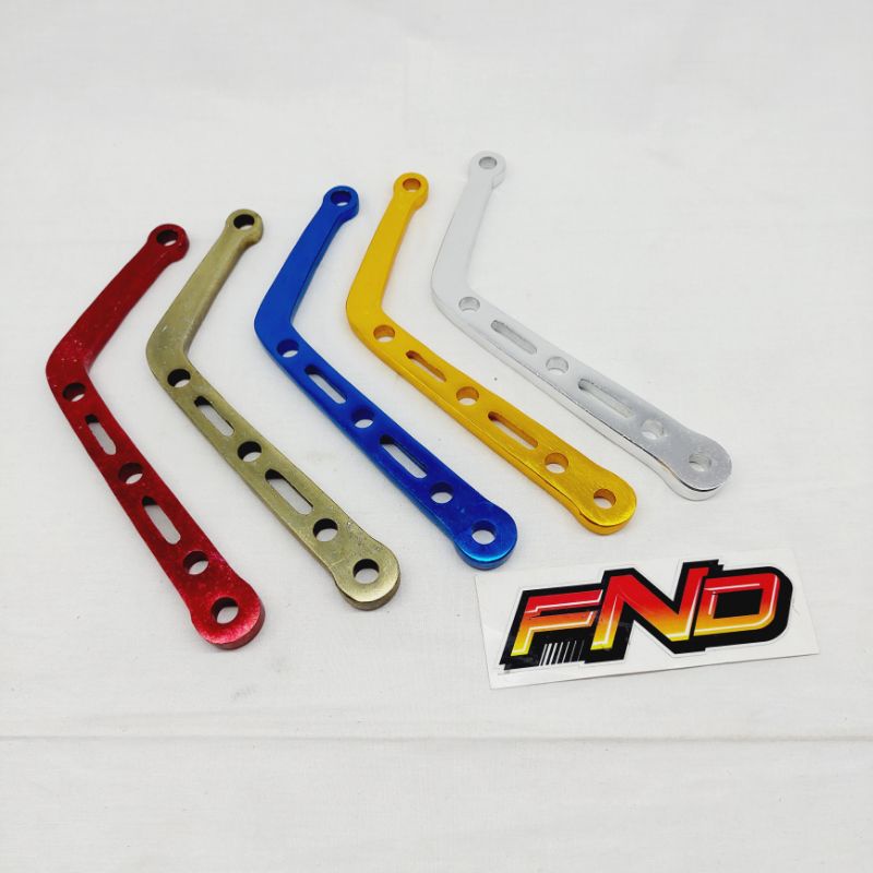 Pangkon knalpot L dudukan knalpot model cnc lubang paten panjang 18cm