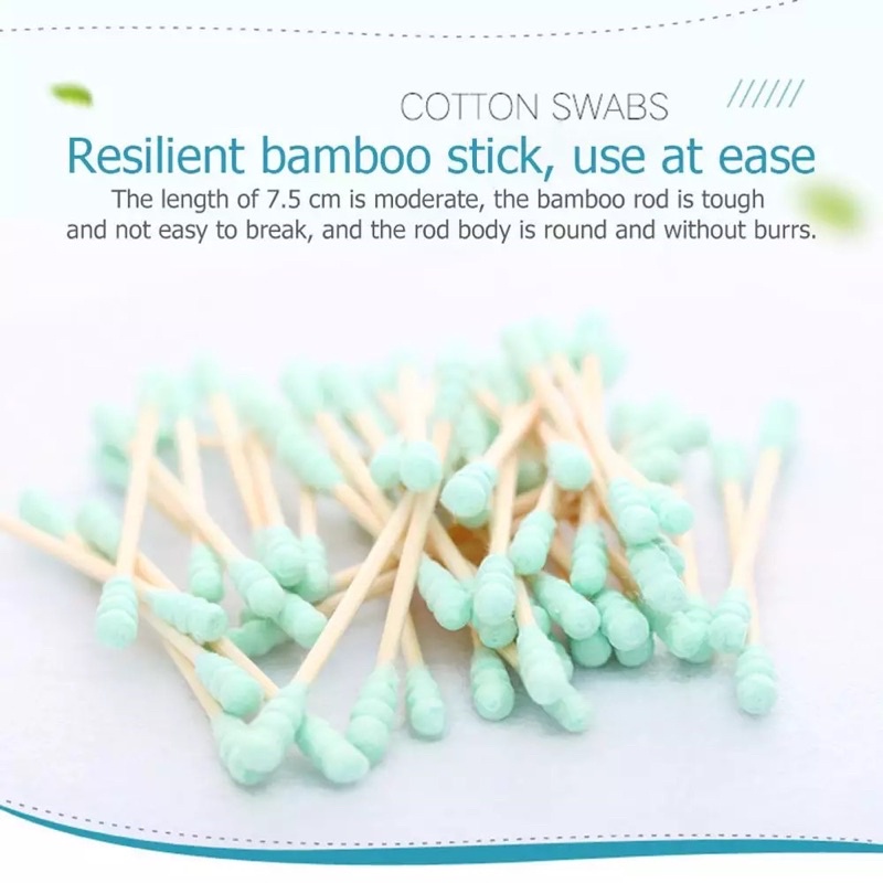 Cotton Bud Bamboo Ear Buds Swab Korek Kuping Pembersih Telinga Baby