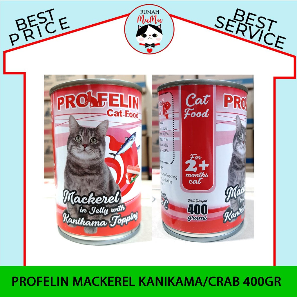 MAKANAN KUCING PROFELIN UNTUK USIA 2 BULAN KE ATAS MACKAREL SERIES