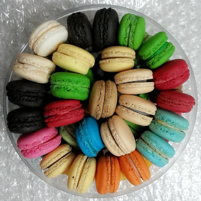 

T20Re Baby Macaron (Macaroon) Cookies Toples Isi 50 / Kue Kering Murah&Enak Ht51Gr