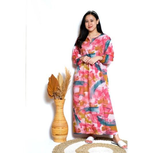 Daster habel busui lengan panjang gamis merk Verell-6