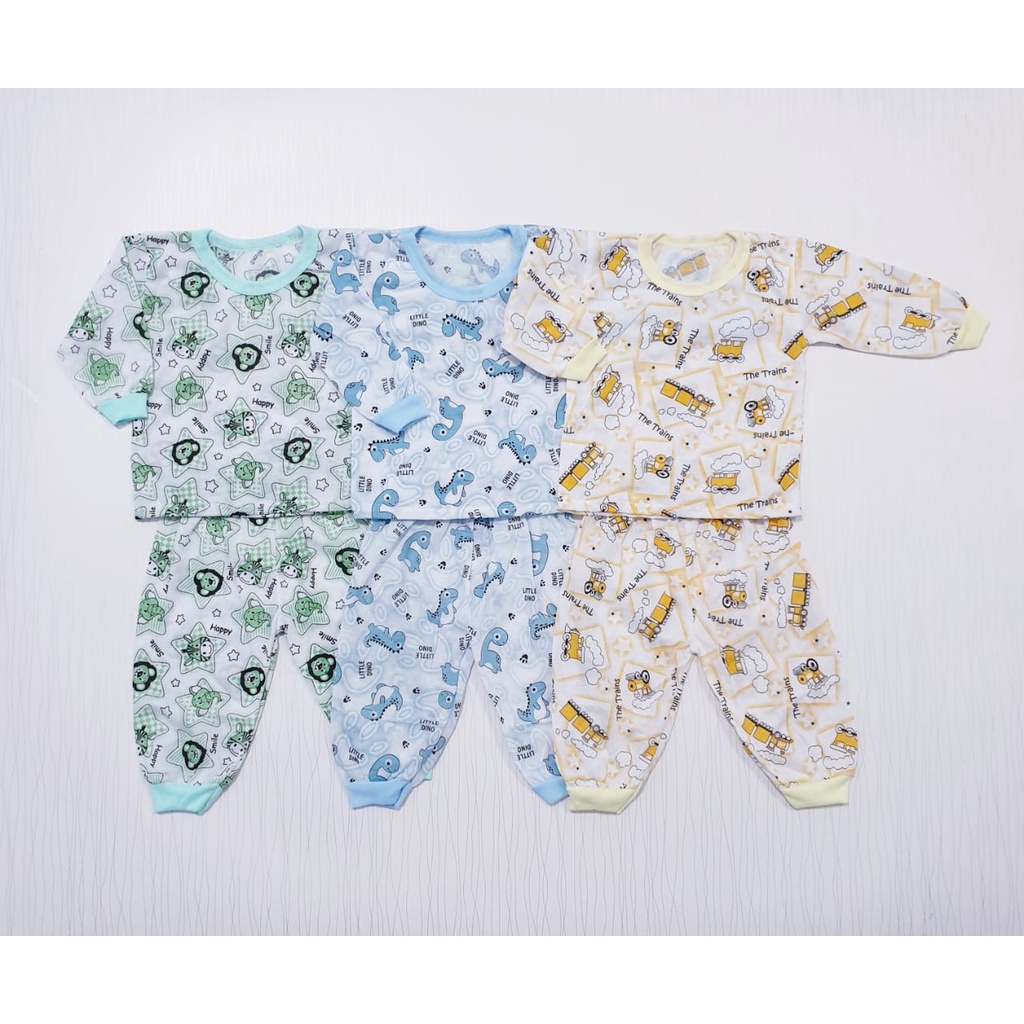 Paket Piyama Midda Isi 3 Pcs Baju Baby Gracia