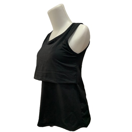 TankTop Ibu Hamil warna hitam -TankTop Bumil Daster Busui You Can See Bahan Katun Adem - Termurah