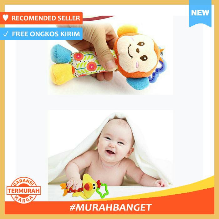 MAINAN GANTUNG UNTUK STROLLER BAYI / MAINAN BAYI RATTLE / BONEKA BUNYI A DOG