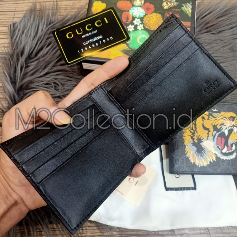 Dompet Lipat Gucci Tiger Embroidery Men Wallet Grade Ori