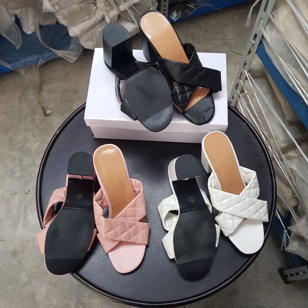 AGI2217 high heels import wanita sandal hak tinggi wanita heels kantoran sandal pesta kekinian