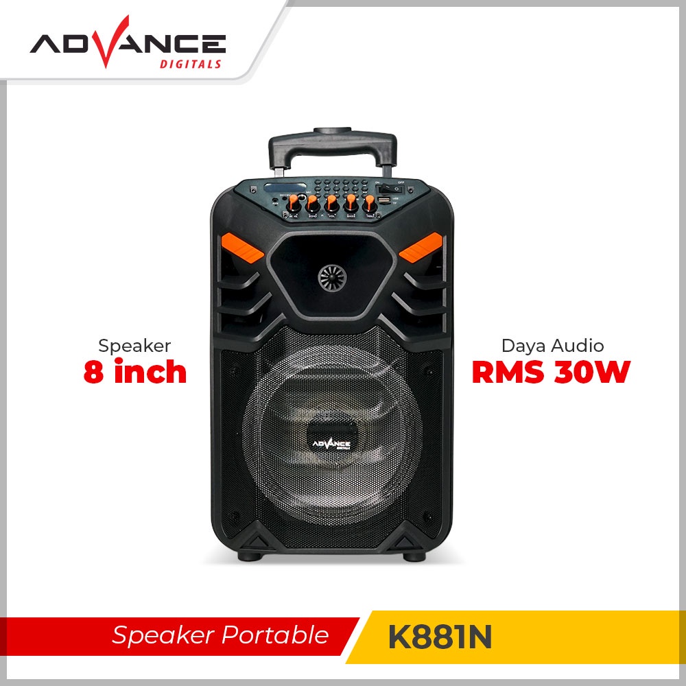 【READY STOCK】Advance K881N Speaker Meeting Portable Bluetooth Garansi Resmi 1 Tahun