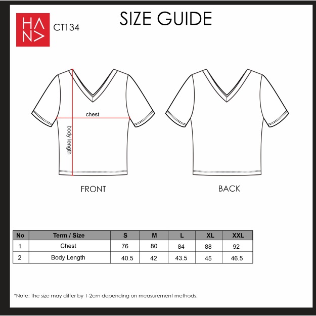 HanaFashion JKT - Keisha T-Shirt Crop Tee Polos Wanita Murah - CT134