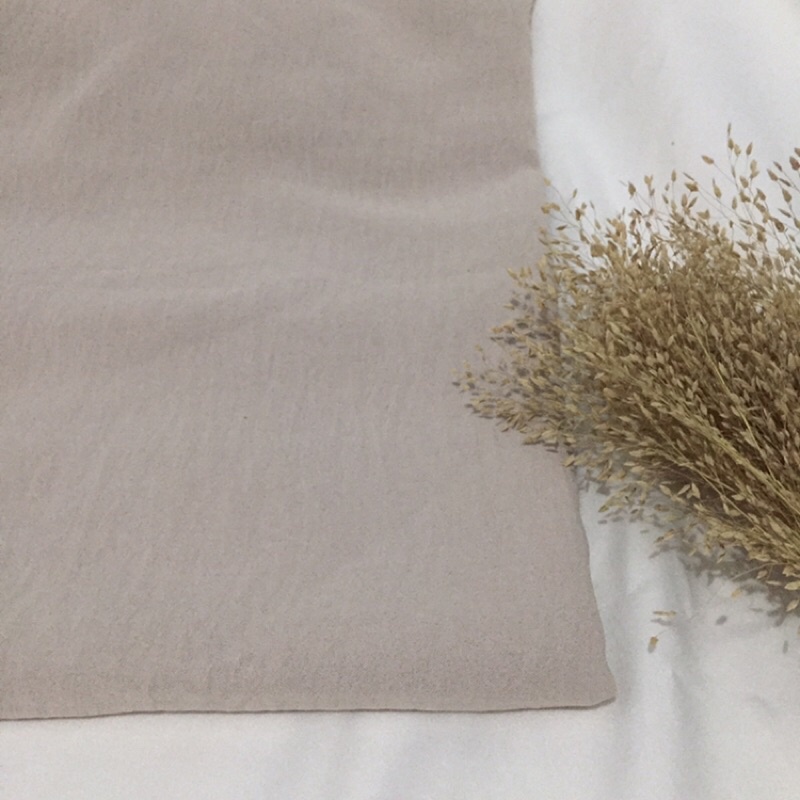 Pashmina Crinkle Premium / MEEDA Pashmina Syari 200x100 cm-Oat