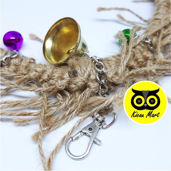 AYUNAN BURUNG TALI SERAT TANGKRINGAN GANTUNG MAINAN NURI PARKIT LOVEBIRD PARROT PAROT FALK NURI AYCL