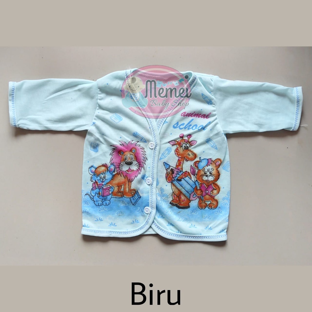 1 LUSIN (12 pcs) Baju bayi panjang WARNA grosir TERMURAH