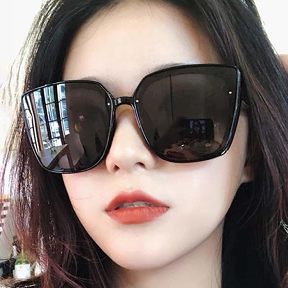 MXBEAUTY Kacamata Wanita Cewek Cowok Pria Warna Pink Silver Hitam Klasik Gaya Korea Kaca Mata Matahari