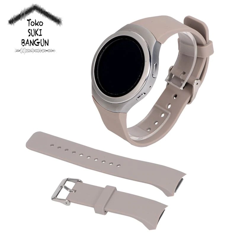 TALI JAM Samsung Gear S2 SM-R720 SM-R730 Rubber PLAIN Watch Band Strap