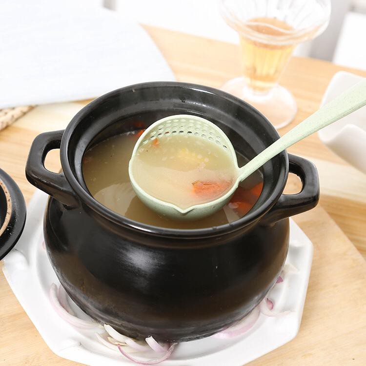 UNNISO - Sendok Sayur Sup Dengan Penyaring Kuah Colander Spoon Saring Dapur