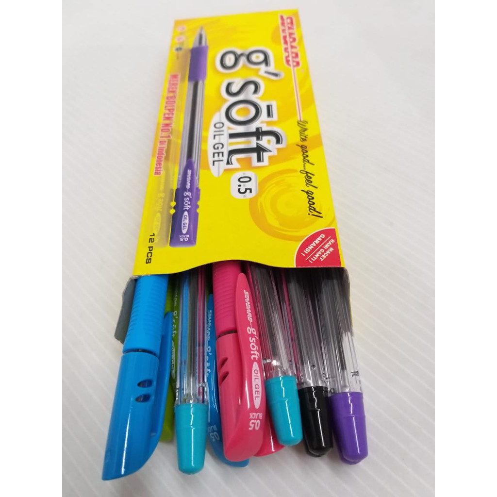 

Gel Pen / Pulpen / Pena STANDARD G'SOFT / GSOFT / G-SOFT / 0.5mm