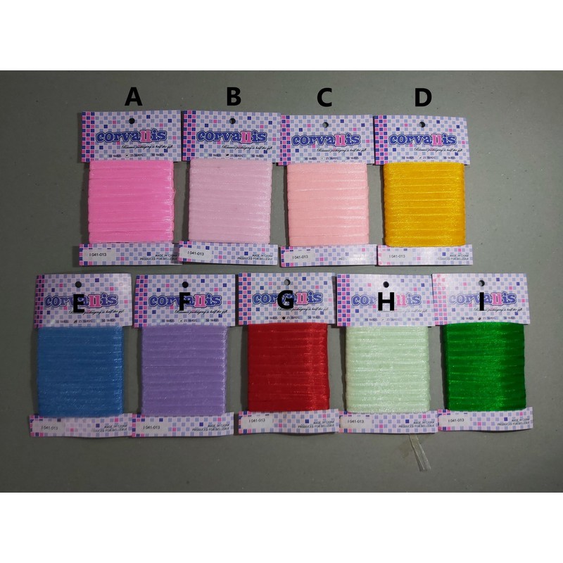 

Pita Organdy 1/4" / inci / inch / 6.5mm +/- 25 yards