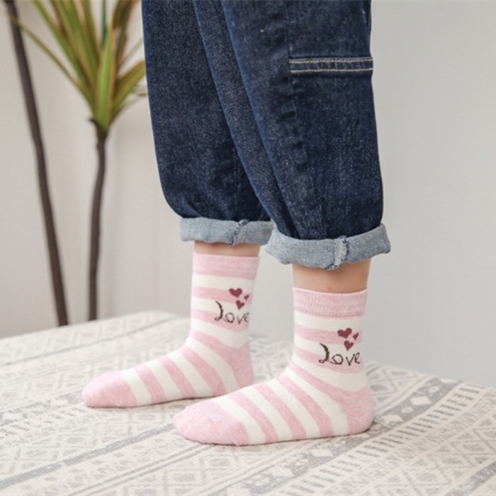 RYX - Deary Love Kaos Kaki 5 Pasang Anak Perempuan Fashion Casual - Ori Import