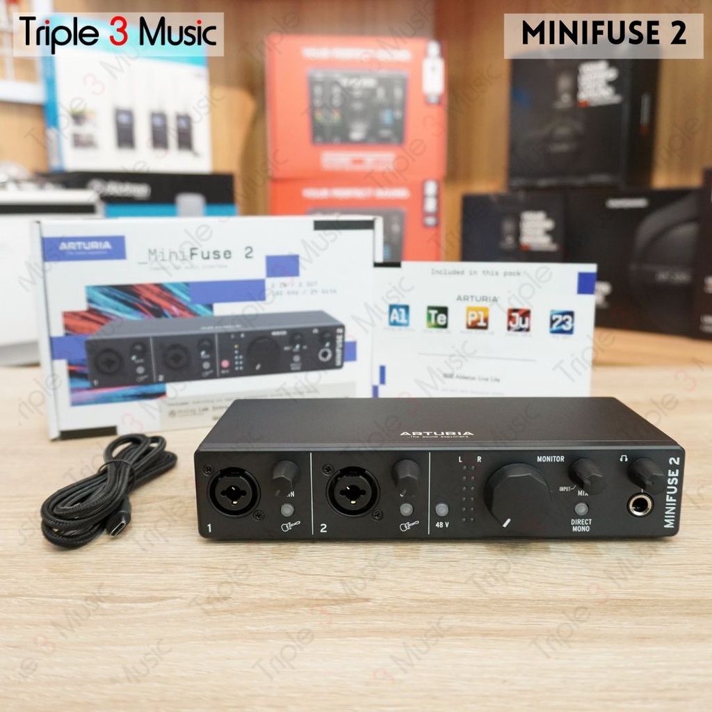 ARTURIA MiniFuse 2 Minifuse2 2 XLR USB Soundcard Recording ORIGINAL
