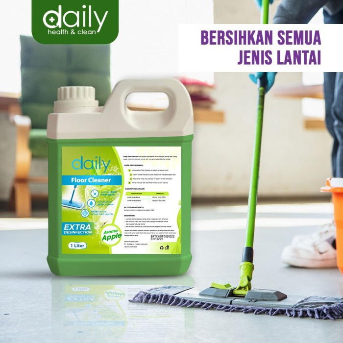 PEMBERSIH LANTAI DAILY FLOOR CLEANER 1 LITER ANTIBACTERIAL PEMBERSIH LANTAI KAMAR MANDI