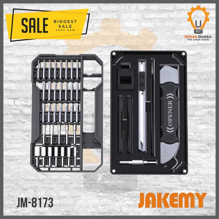 Jakemy JM-8173 69 in 1 Obeng Set HP For Iphone Macbook Laptop Jam