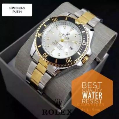 Rolex Submariner Jam Tangan Pria Rantai Date free box