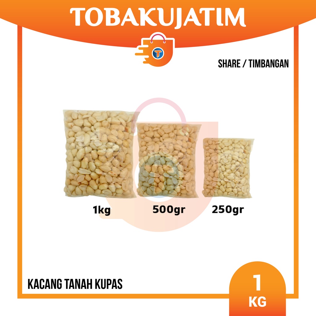 

KACANG TANAH KUPAS 1 KG TIMB