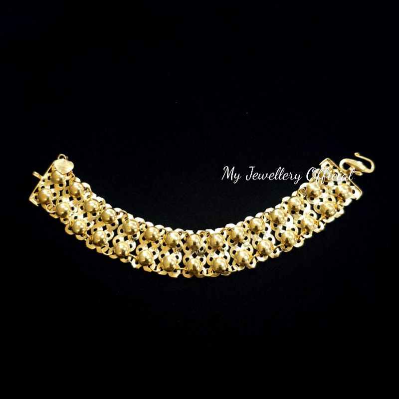Gelang Bola Matahari Gelang Tangan Wanita Lapis Emas 24k Gelang Perhiasan Wanita Import Premium