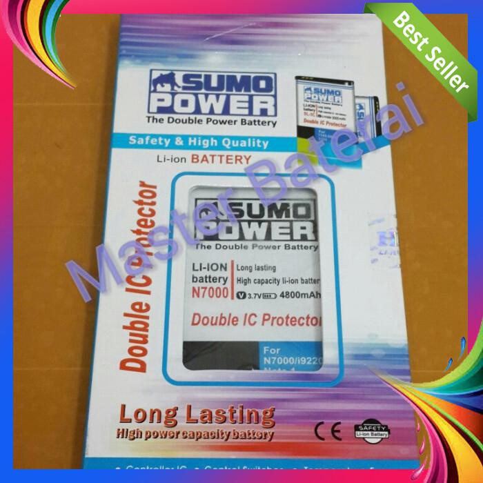 BATERAI SAMSUNG N7000 NOTE 1 DOUBLE POWER 4800MAH SUMO POWER