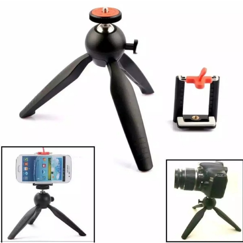 Tripod Mini Yunteng YT-288-DF 228 Mini Tripod Mount + Phone Holder Clip Desktop Self-Tripod-Mini Tripod Yunteng YT-228 Plus Holder U-Tripod Universal All Smartphone&amp;Camera