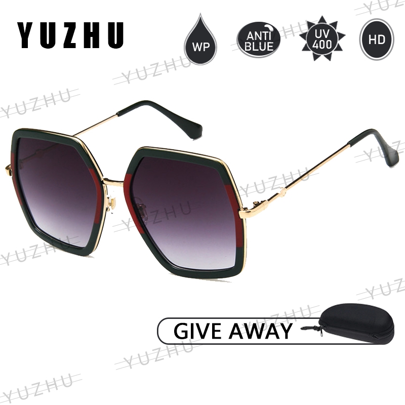 (YUZHU) Kacamata Sunglasses Wanita Kacamata Anti Uv Wanita Kacamata Hitam