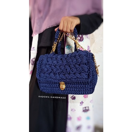 Handbag rajut handmade - tas rajut handmade - slingbag rajut