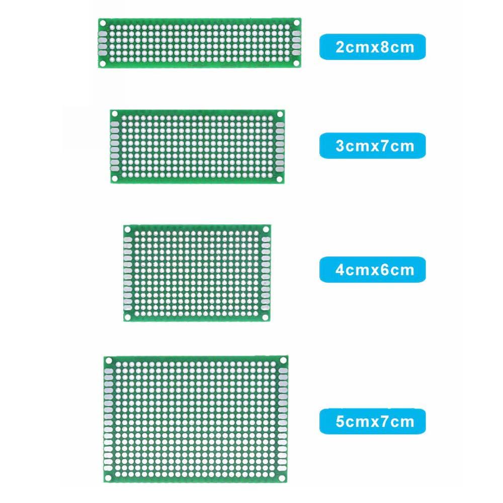 Papan Sirkuit Cetak Agustina 2x8cm 3x7cm Double Side Circuit Board Test Protoboard 5x7 4x6 3x7 2x8cm 5x7cm Papan Tempat Roti